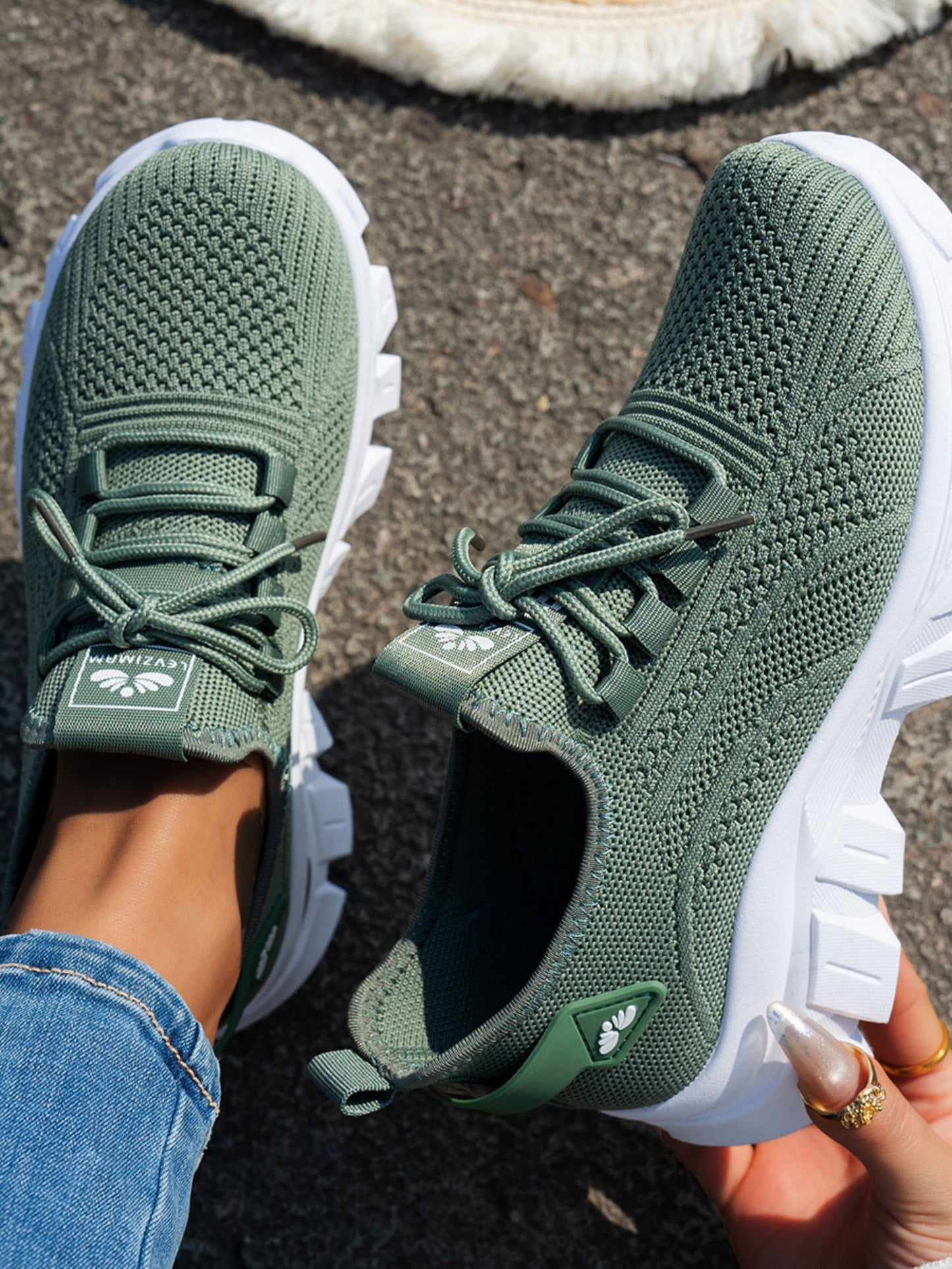 Mesh Lace Up Sneaker