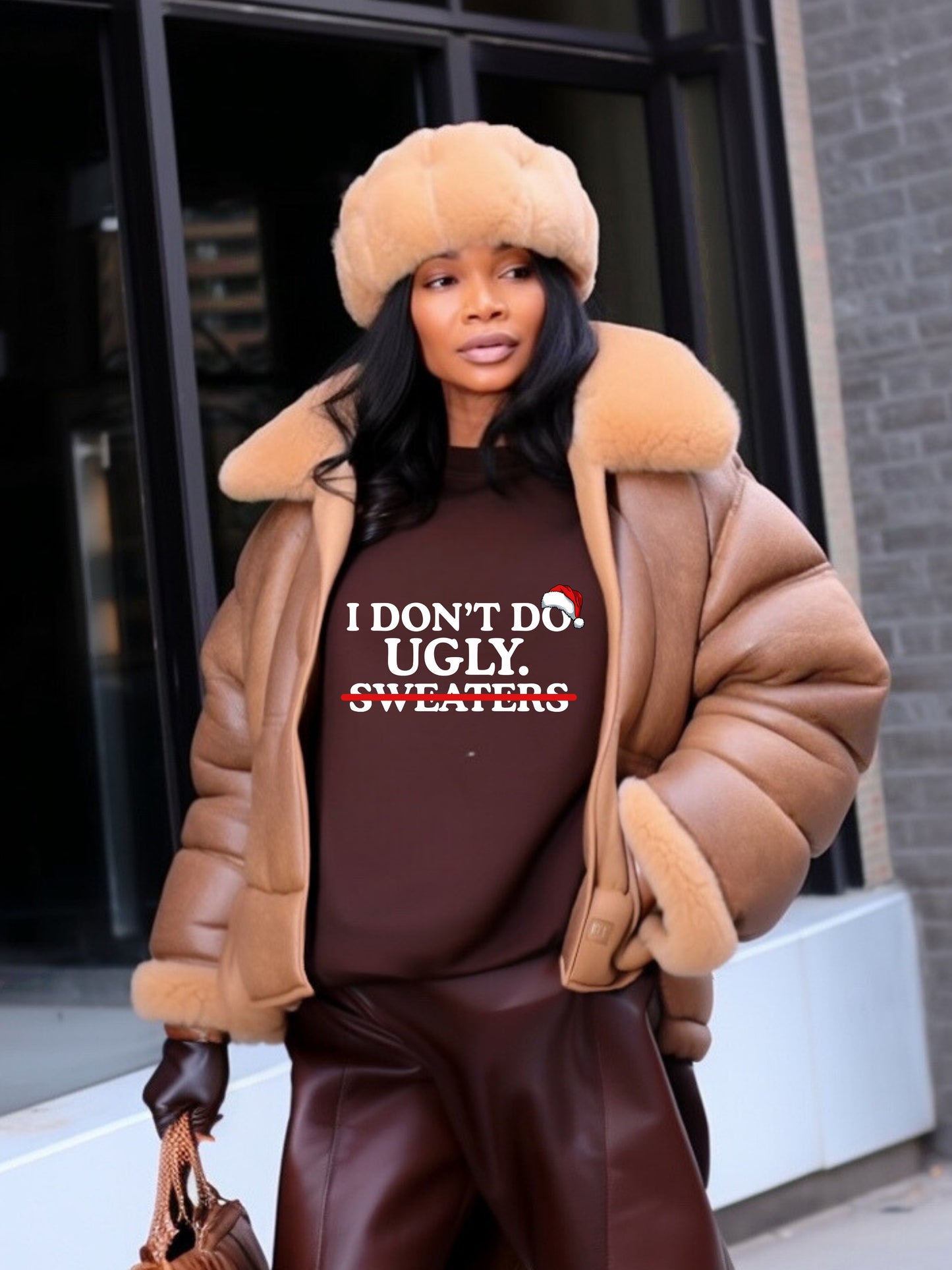 I don't do ugly sweaters - Unisex Christmas Crewneck Sweater