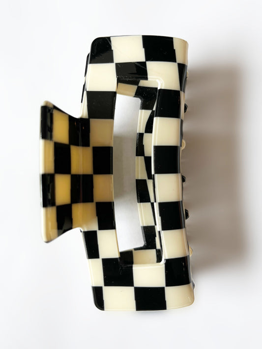Checkered Hair Claw