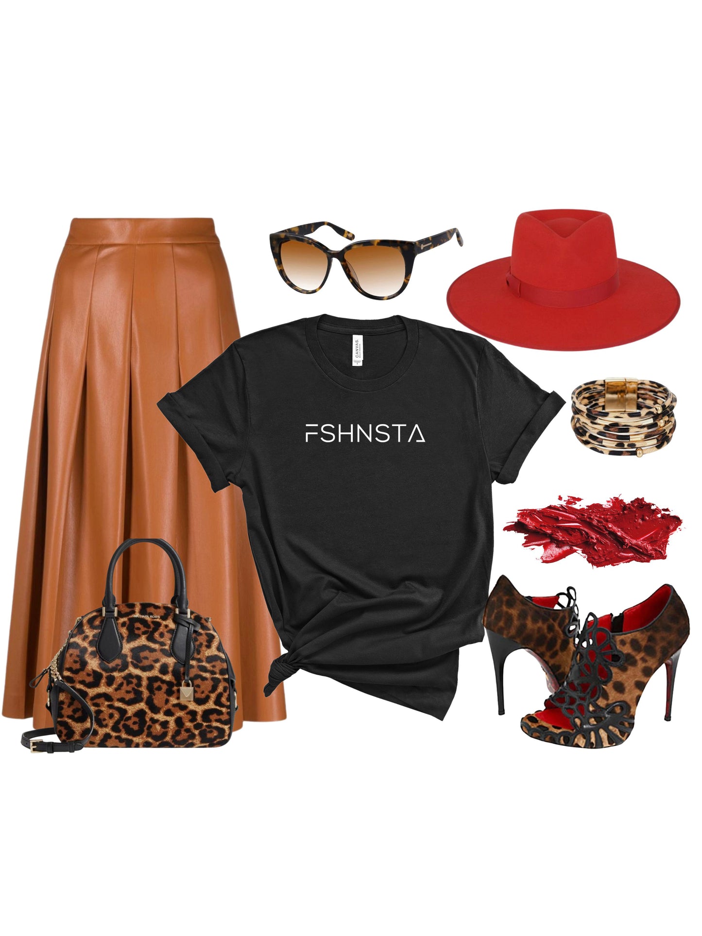 Fshnsta Logo - Unisex Relaxed Fit Tee Black