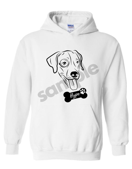 Custom Personalized Pet - Hooded Sweatshirt: To Place order refer to the "CUSTOM ORDER" page