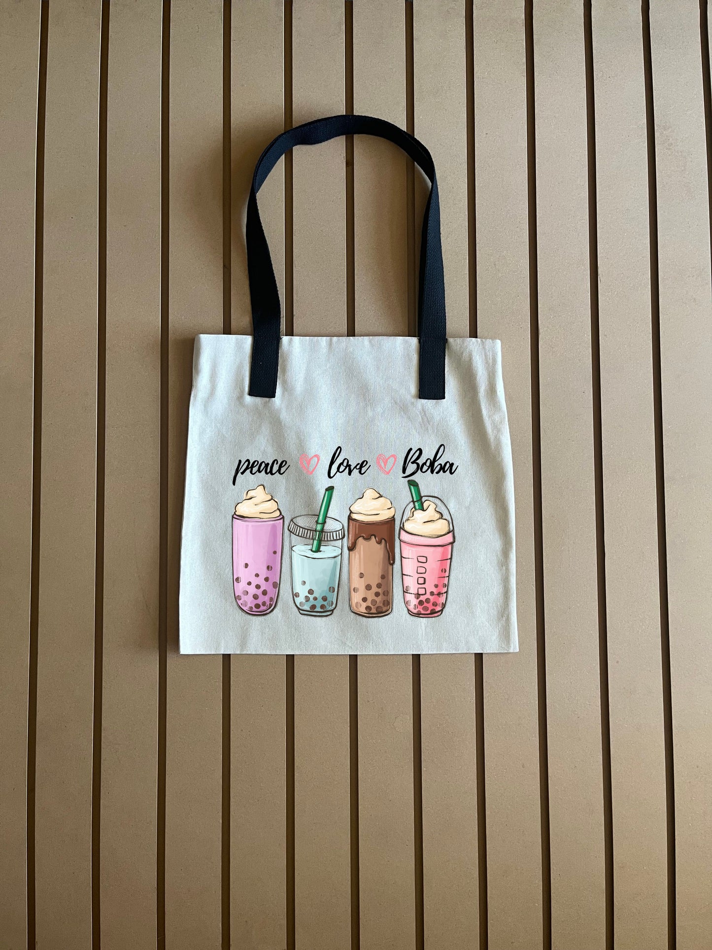 Peace, Love Boba - Tote Bag