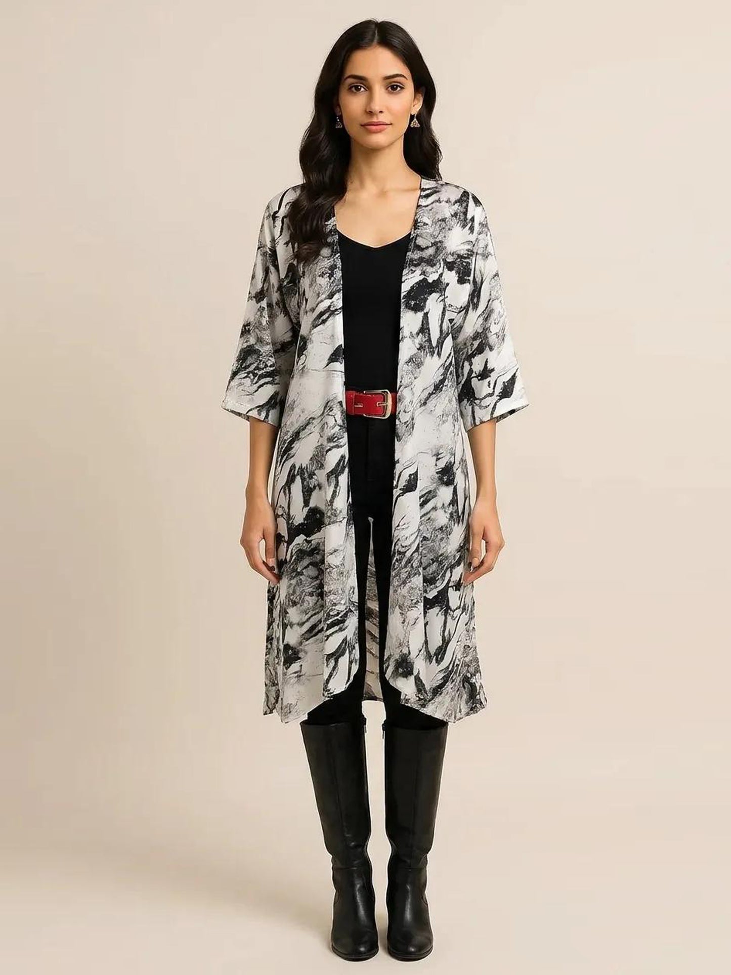 White Granite Kimono