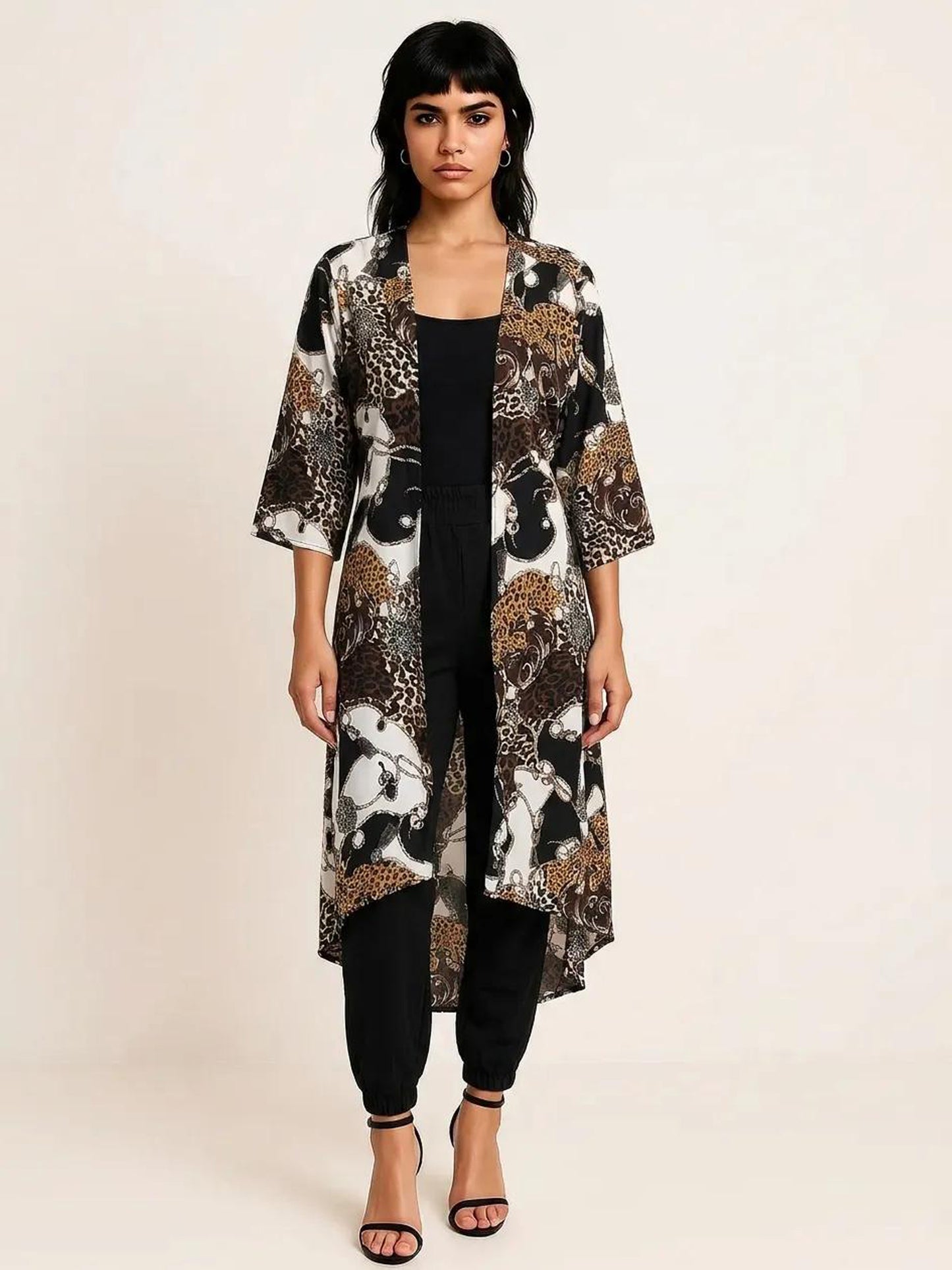WILD SIDE KIMONO - BROWN