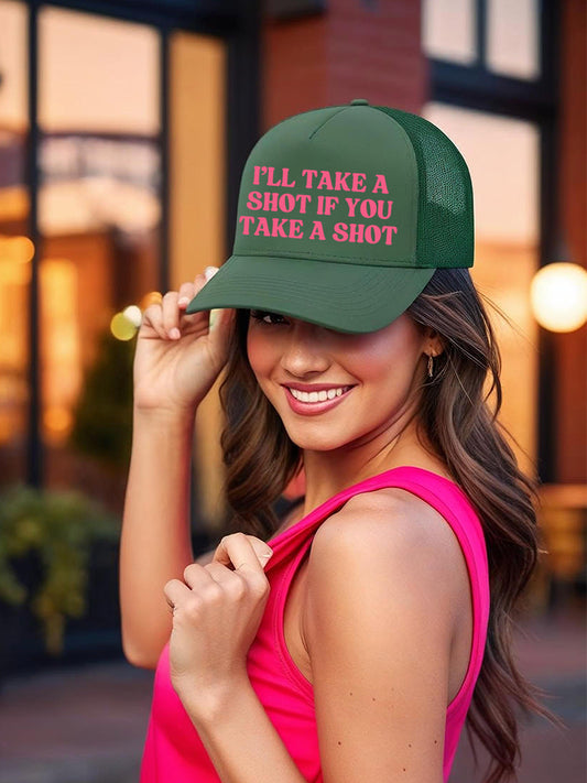 I’ll take a shot if you take a shot - Snapback Mesh Trucker Hats Funny