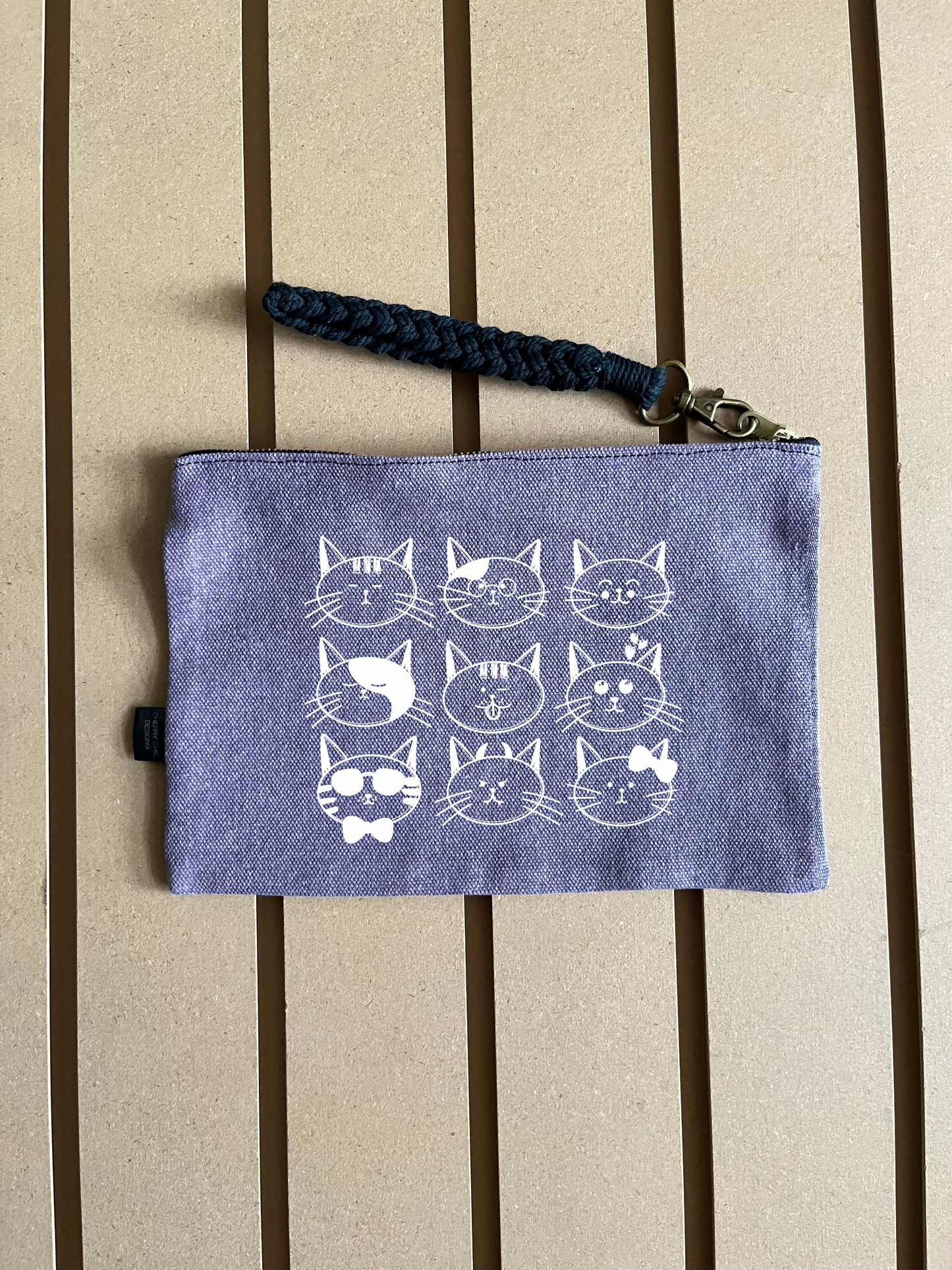 Multi cat faces - Colour Pouch