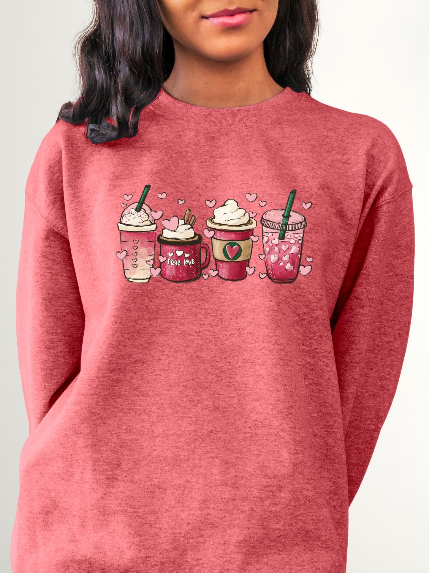Valentine Coffee - Crewneck Relaxed Fit Sweatshrit