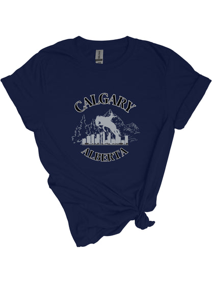 Calgary Tourism - Relaxed Fit Tee Navy