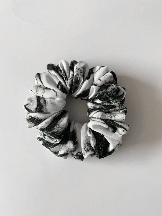White Granite Scrunchie - Reg