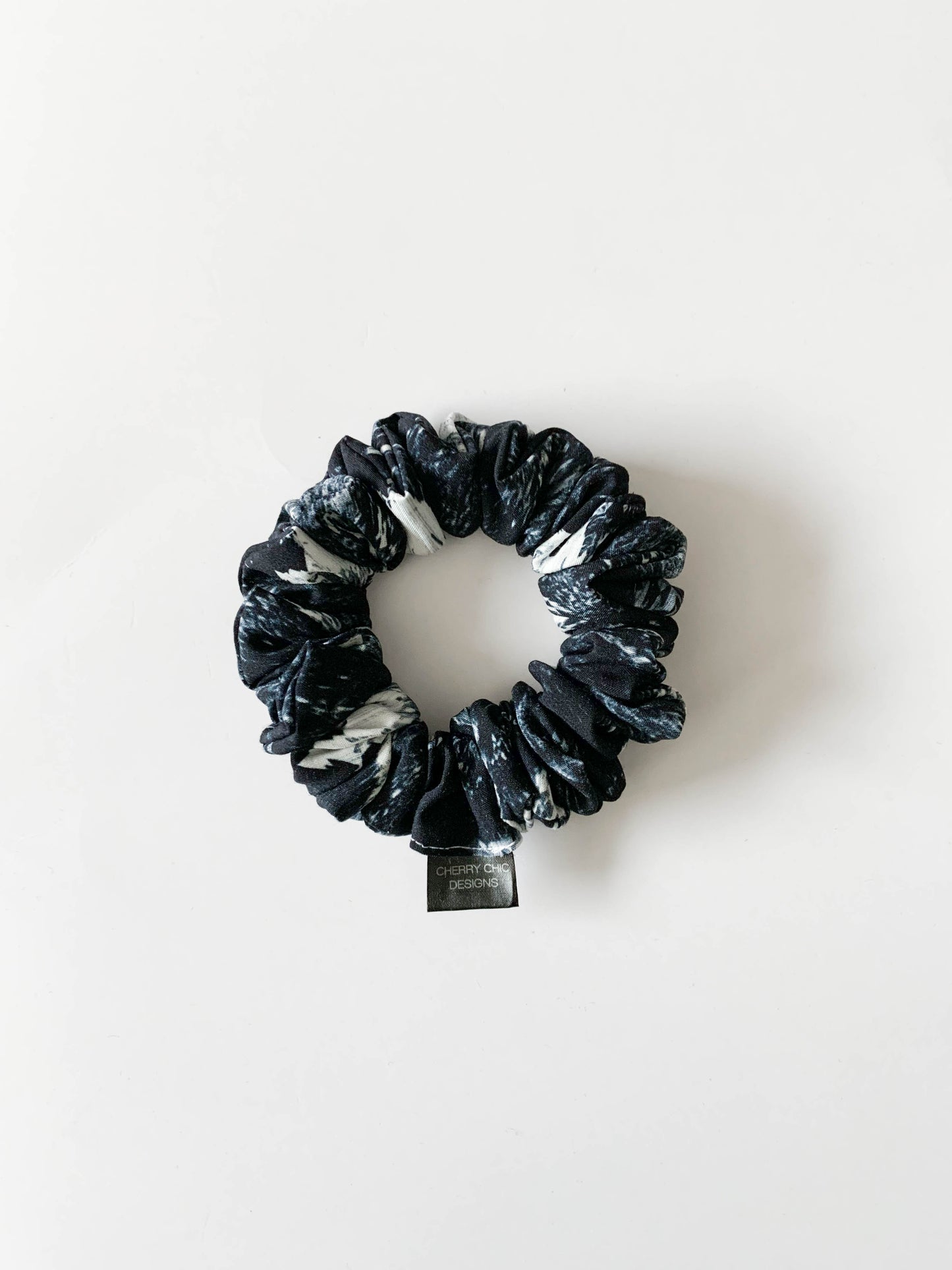 Mini Blue Scrunchie | Blue Cocoa Scrunchie | CHERRY CHIC DESIGNS