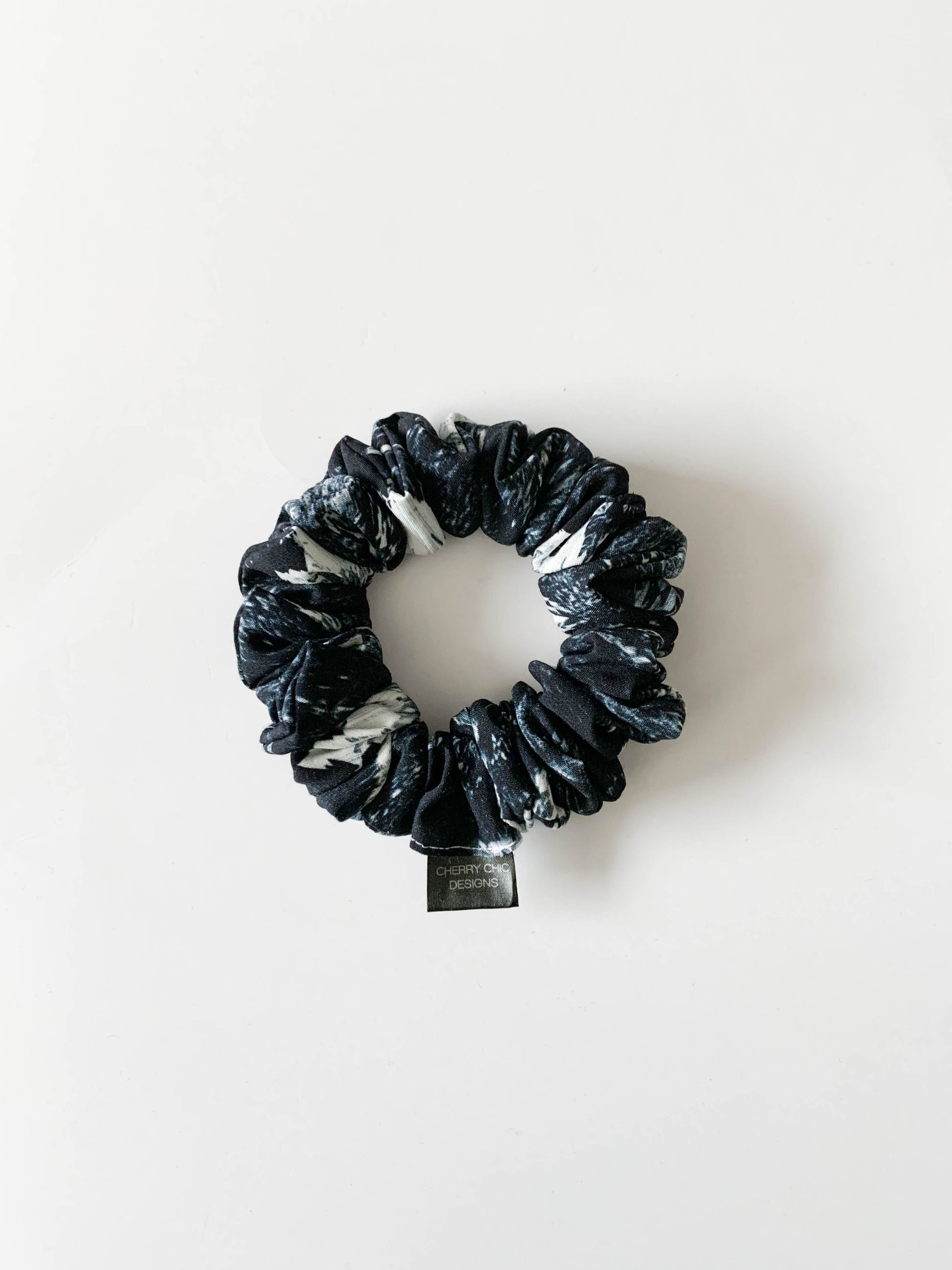 Mini Blue Scrunchie | Blue Cocoa Scrunchie | CHERRY CHIC DESIGNS