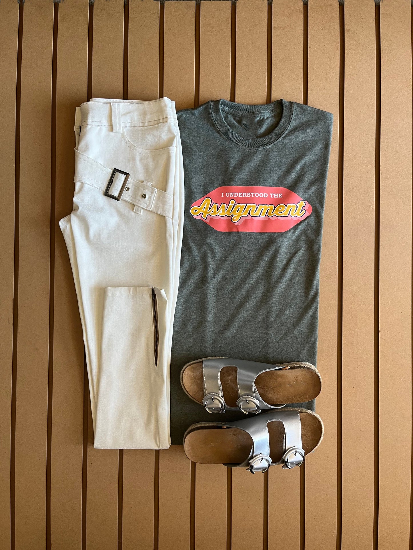 I Understood the Assignement - Unisex Relaxed Fit Tee Heather Green