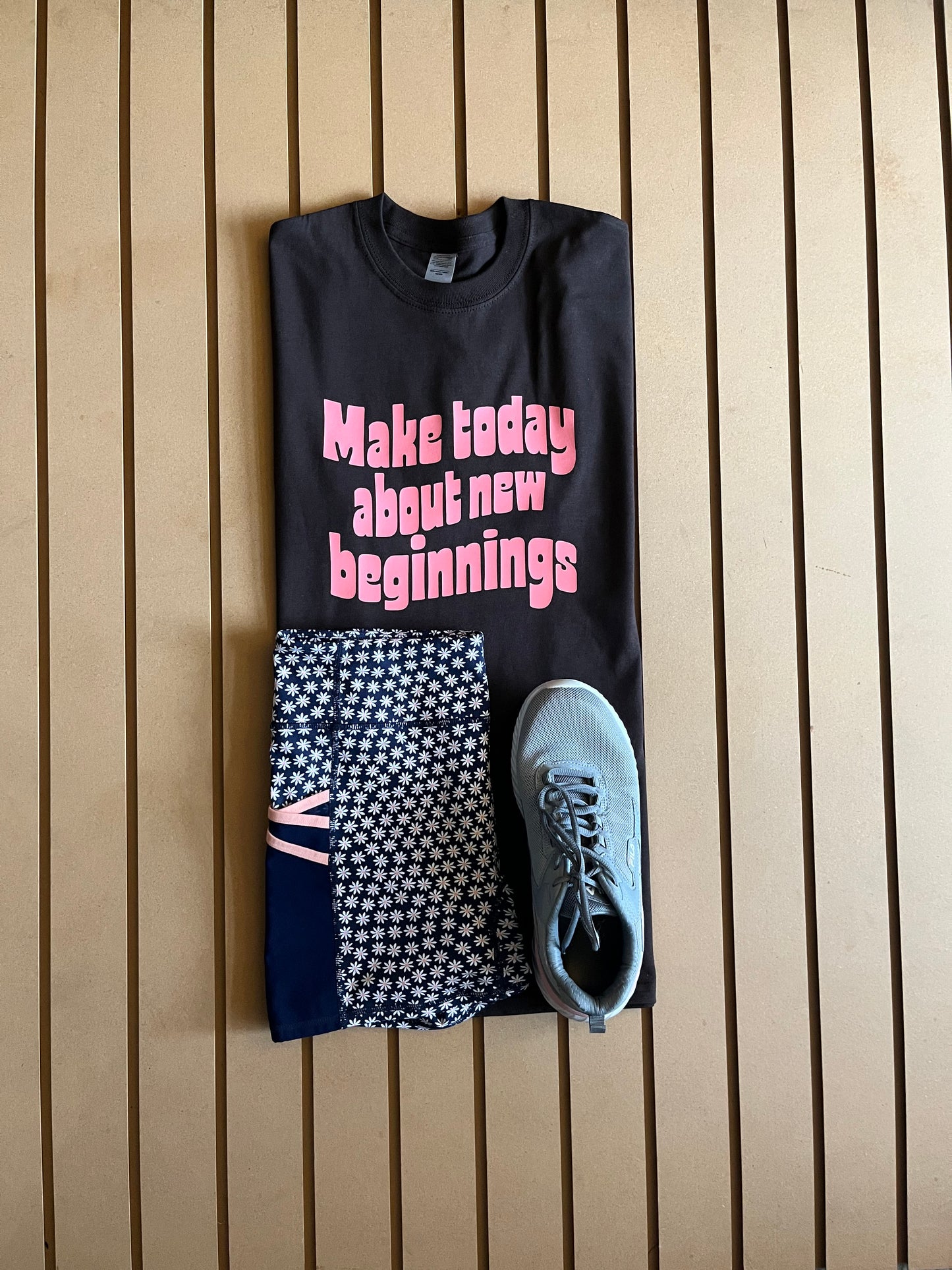 Make Today About New Betinnings - Unisex Relaxed Fit Tee Brown