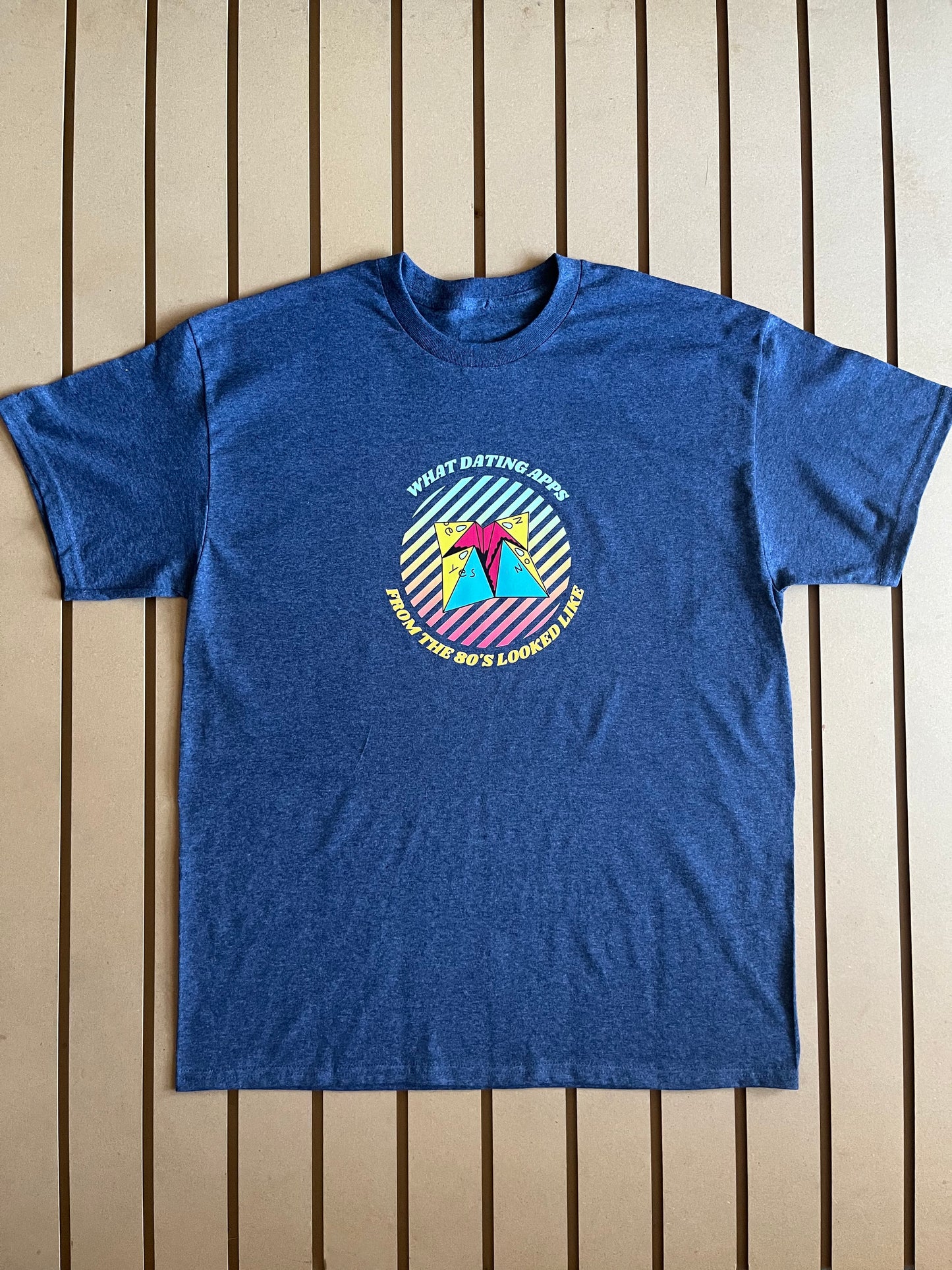 Relaxed Fit T Shirts | Heather Navy T Shirt | CHERRY CHIC DESIGNS