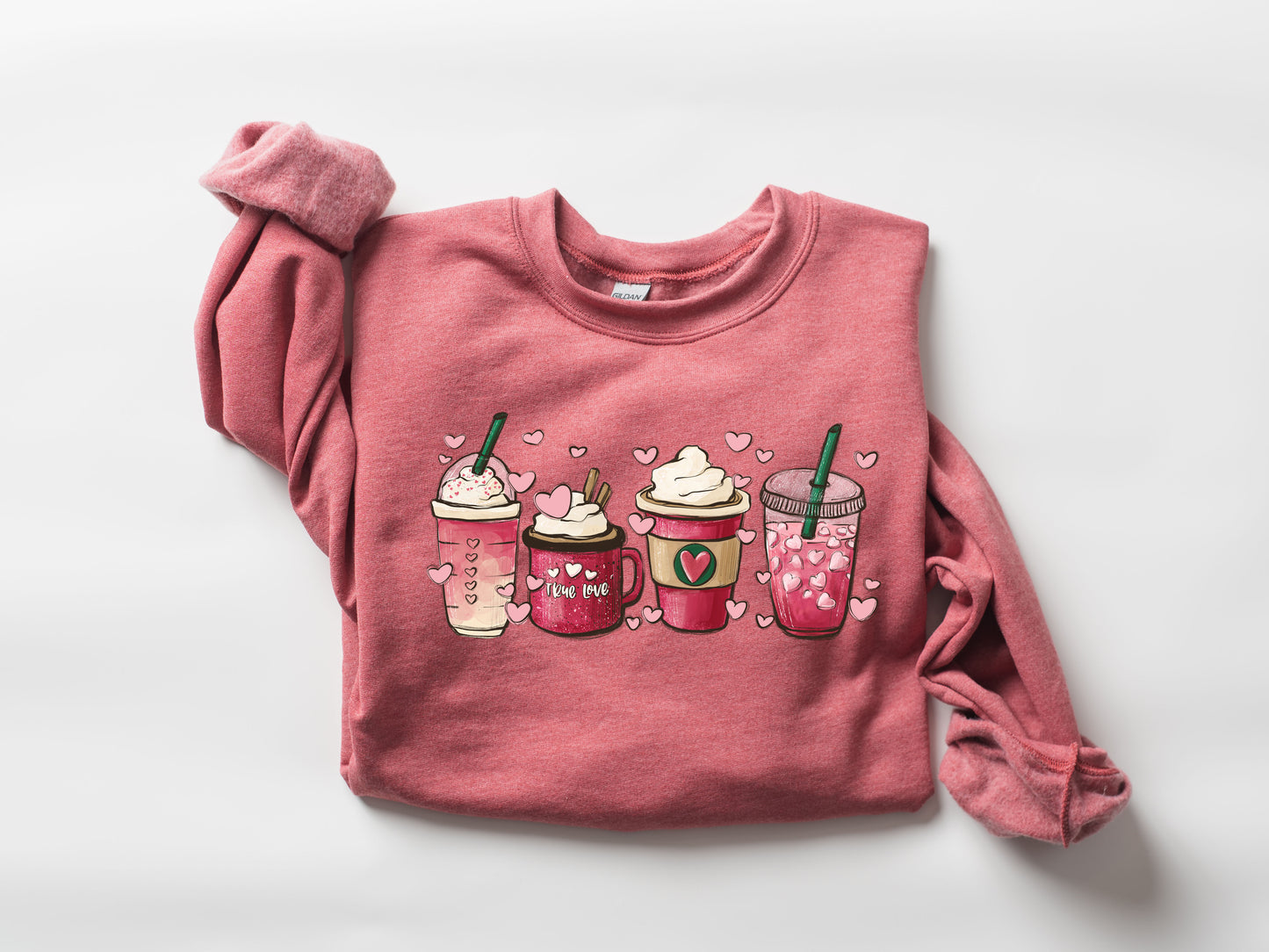 Valentine Coffee - Crewneck Relaxed Fit Sweatshrit