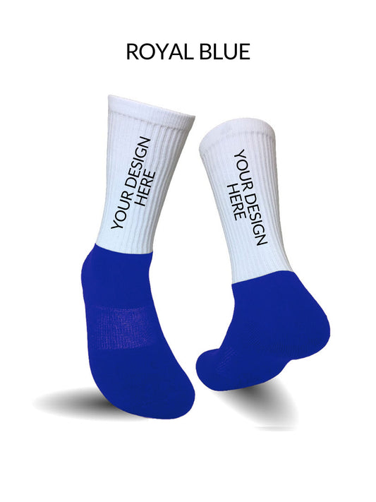 Athletic Sock Royal Blue - Custom Design