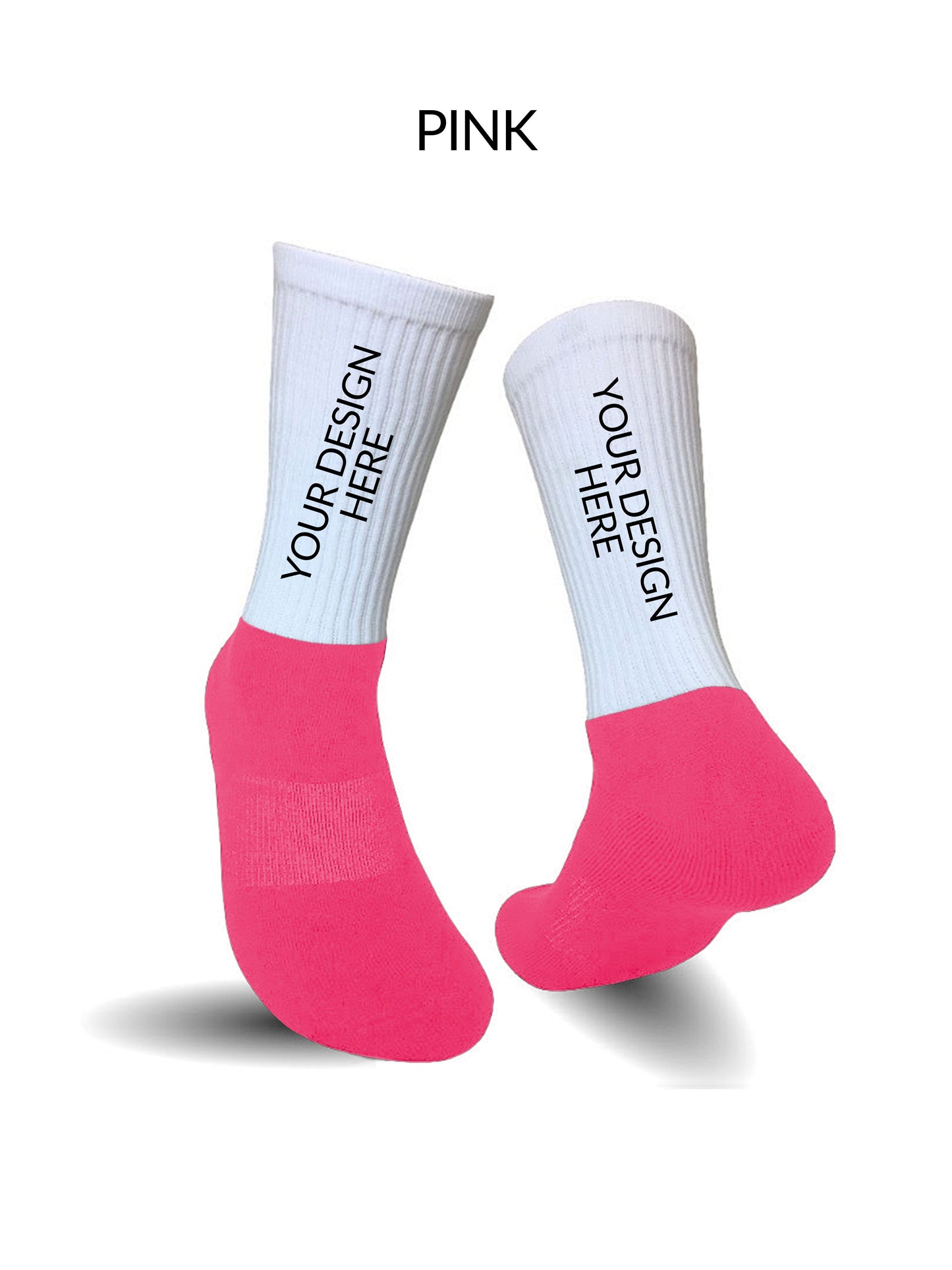 Athletic Sock Pink - Custom Design