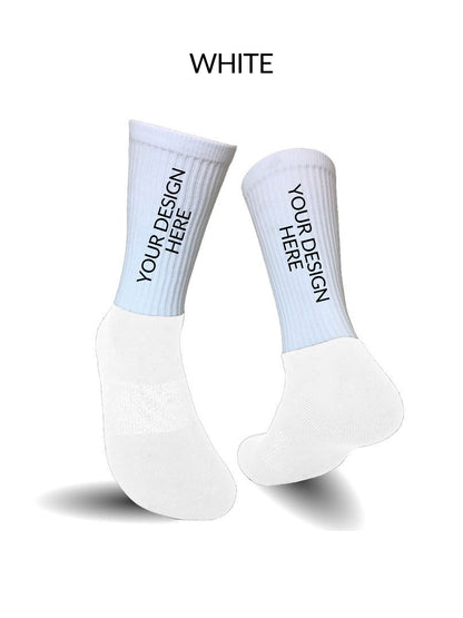 Athletic Sock White - Custom Design