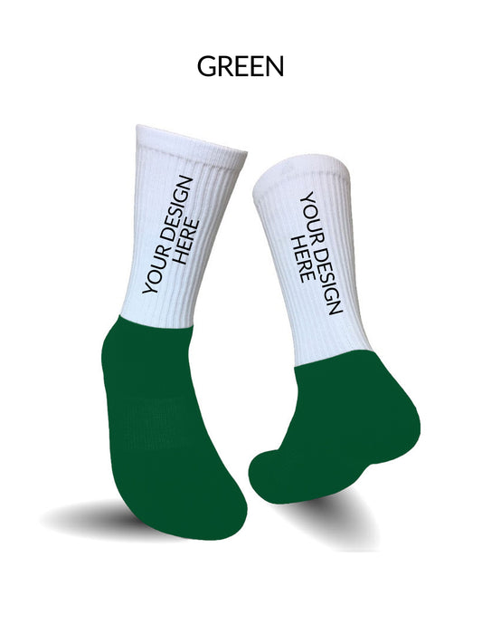 Athletic Sock Green - Custom Design