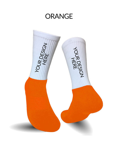 Athletic Sock Orange - Custom Design