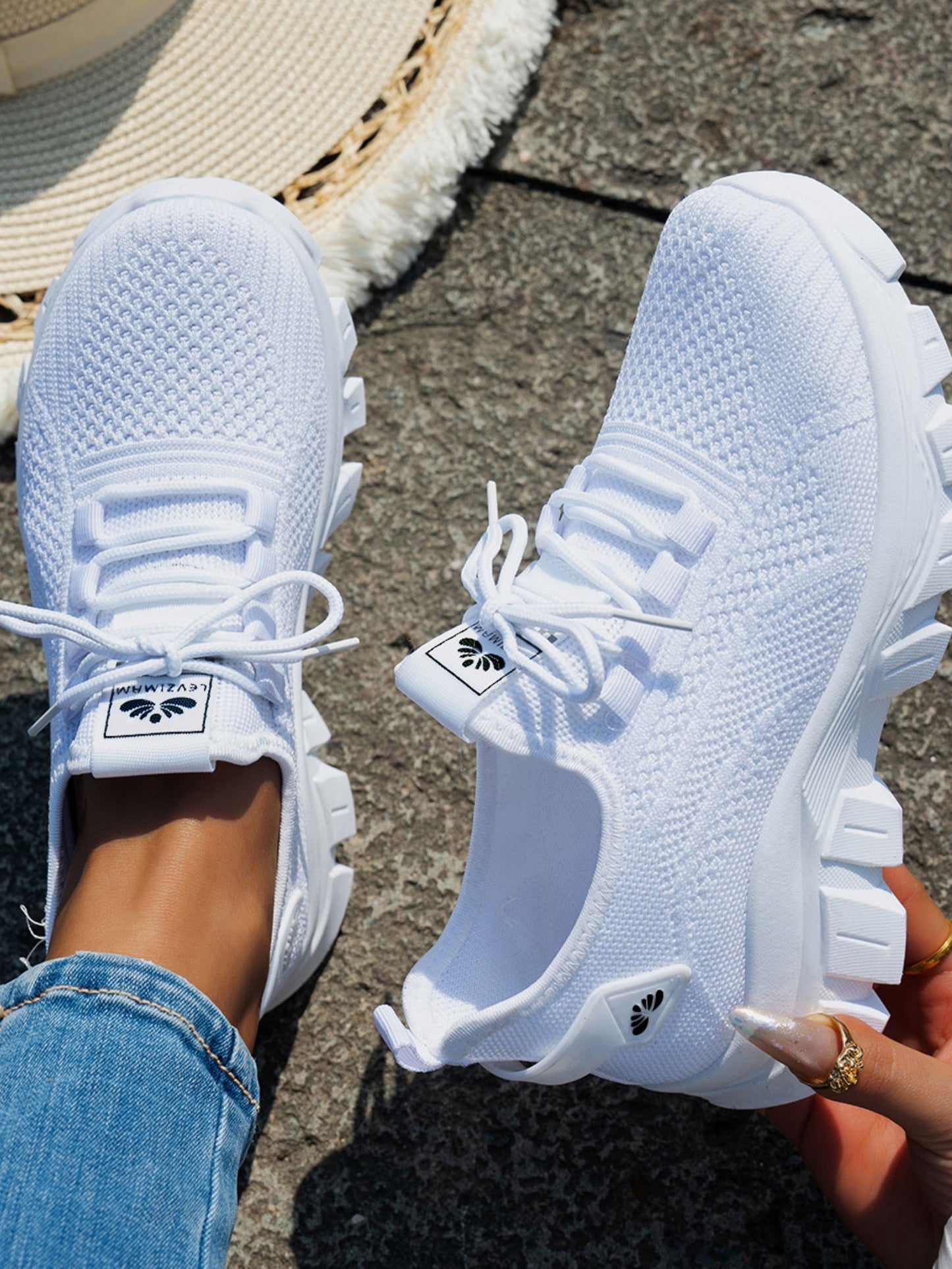 Mesh Lace Up Sneaker