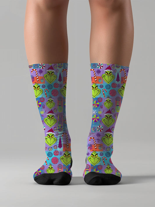 The Grinch Mosaic Magic Unisex Dress Socks