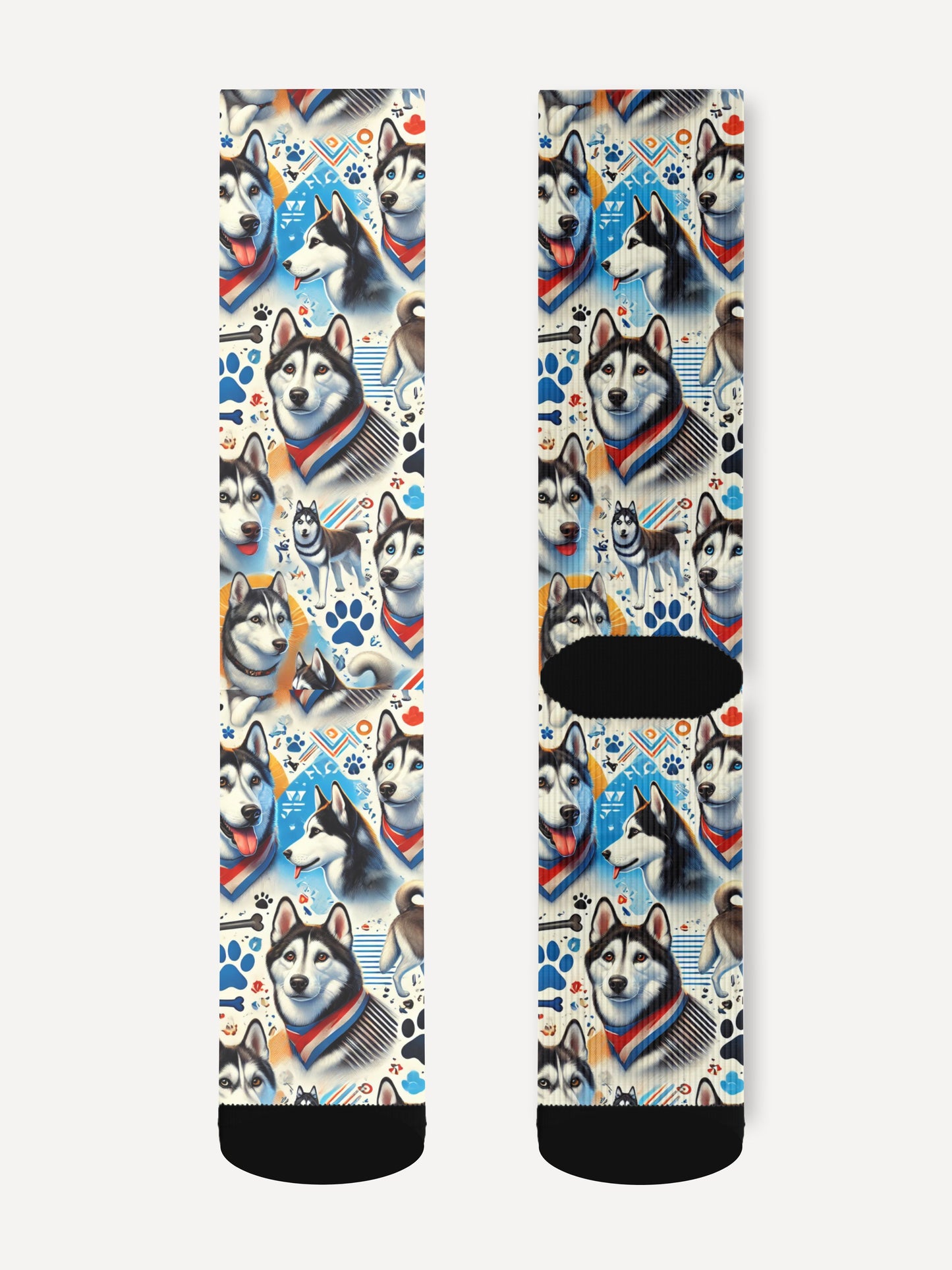 Husky Dog Unisex Dress Socks