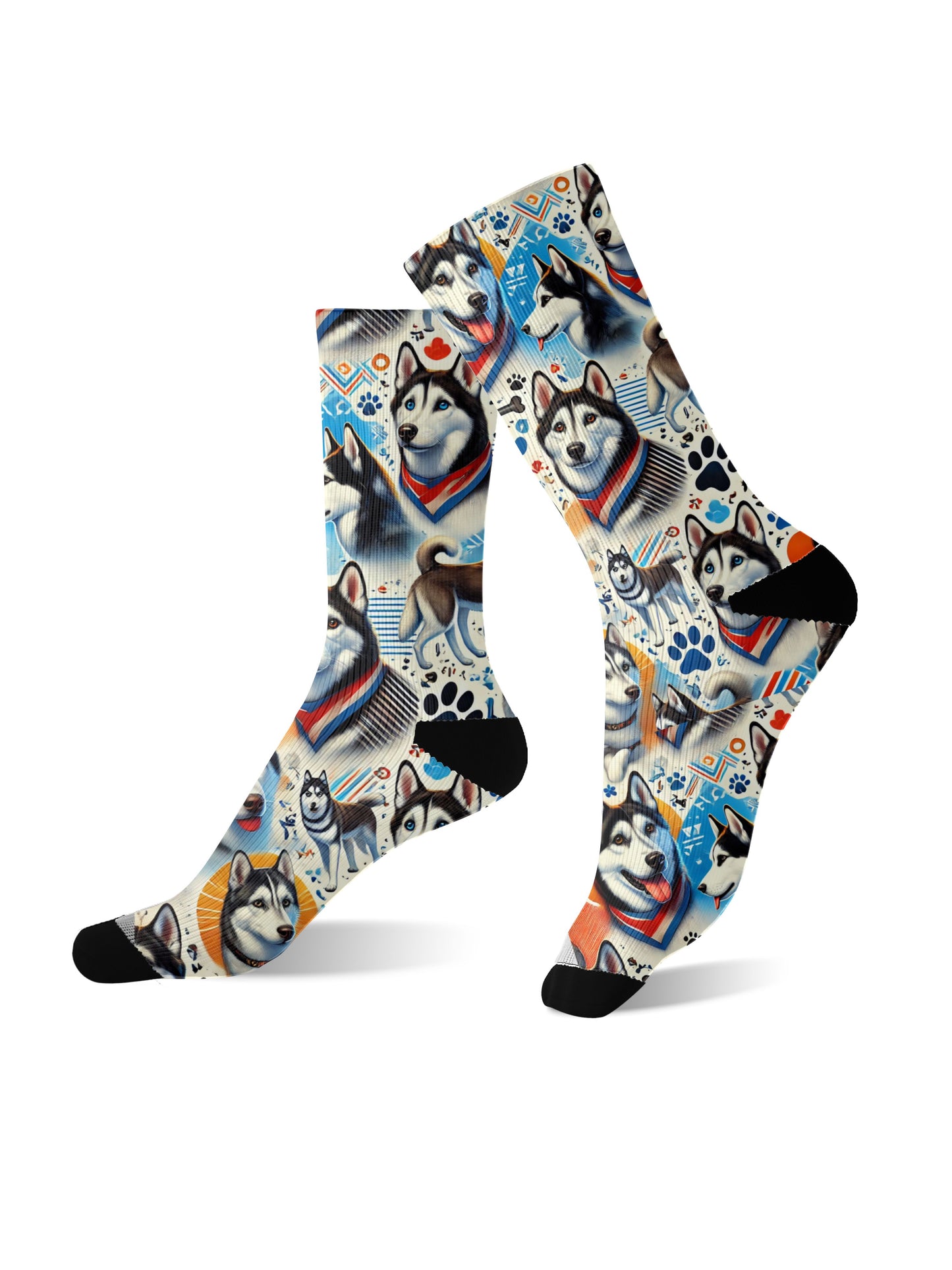 Husky Dog Unisex Dress Socks