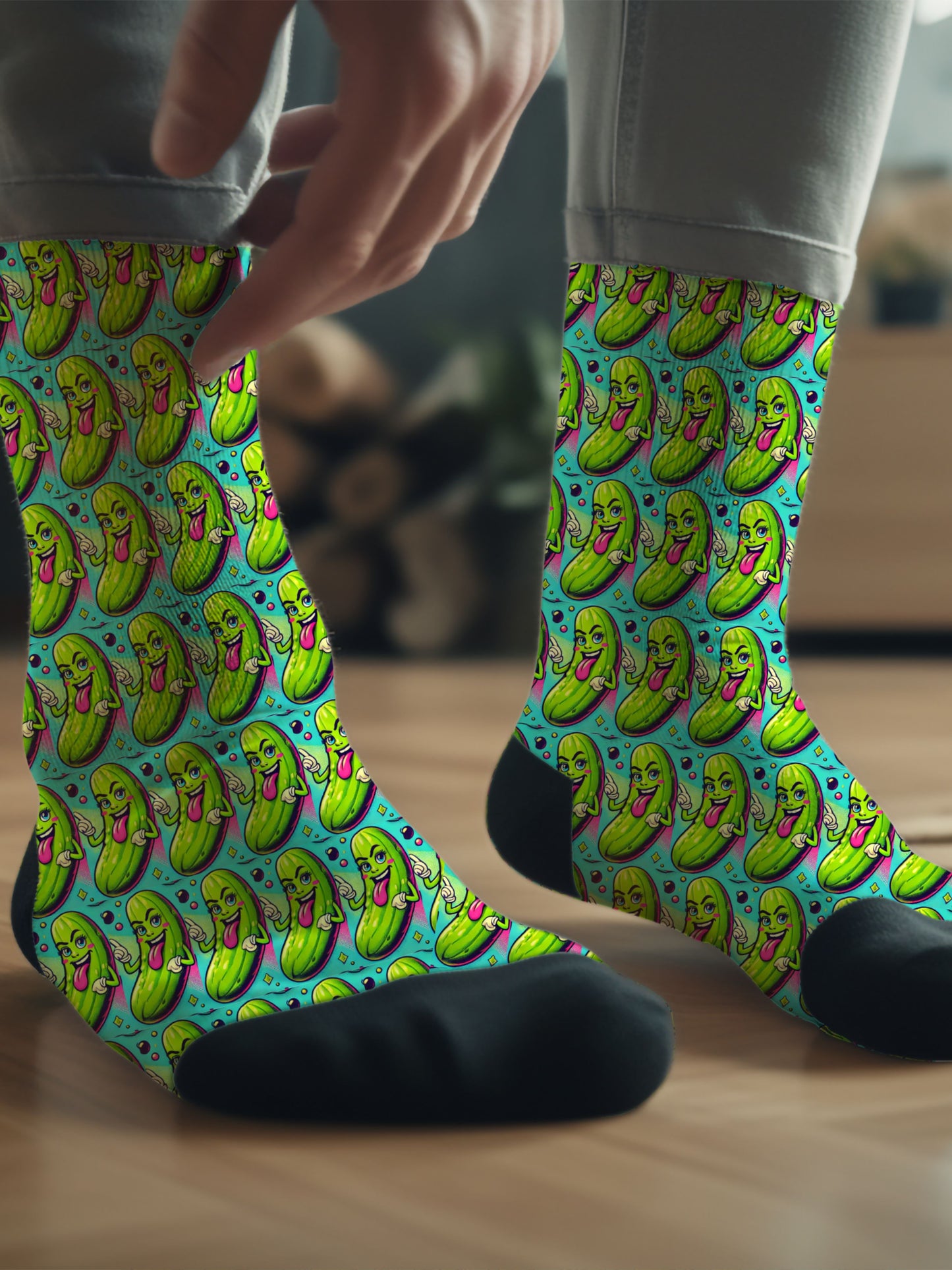 Dill Pickle Unisex Dress Socks