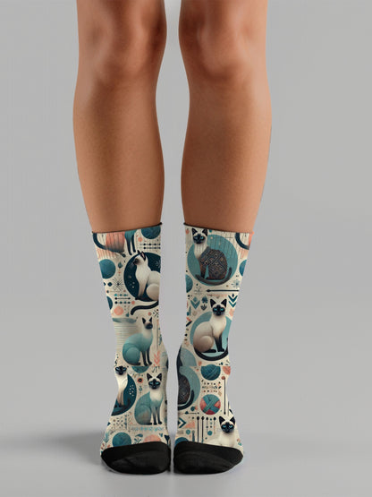 Siamese Cat Edit Unisex Dress Socks