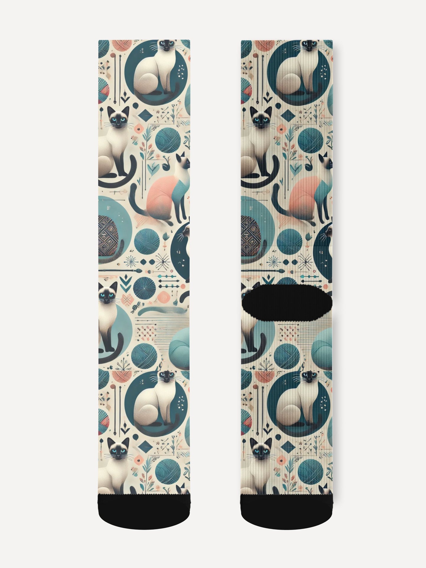 Siamese Cat Edit Unisex Dress Socks