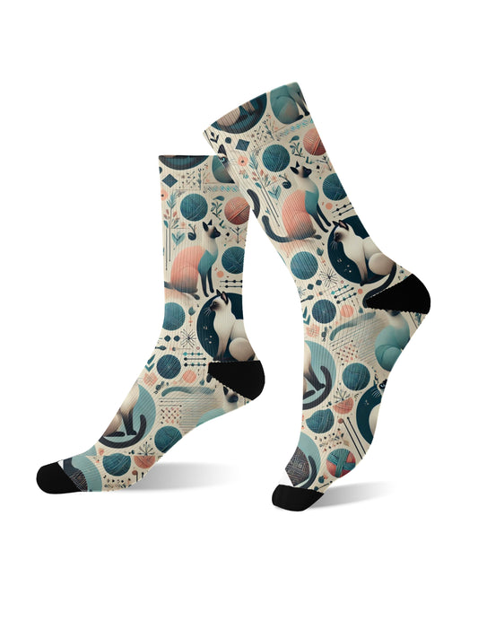 Siamese Cat Edit Unisex Dress Socks