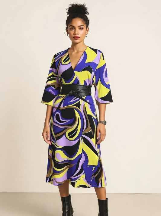 Electric Orchid Kimono, Purple