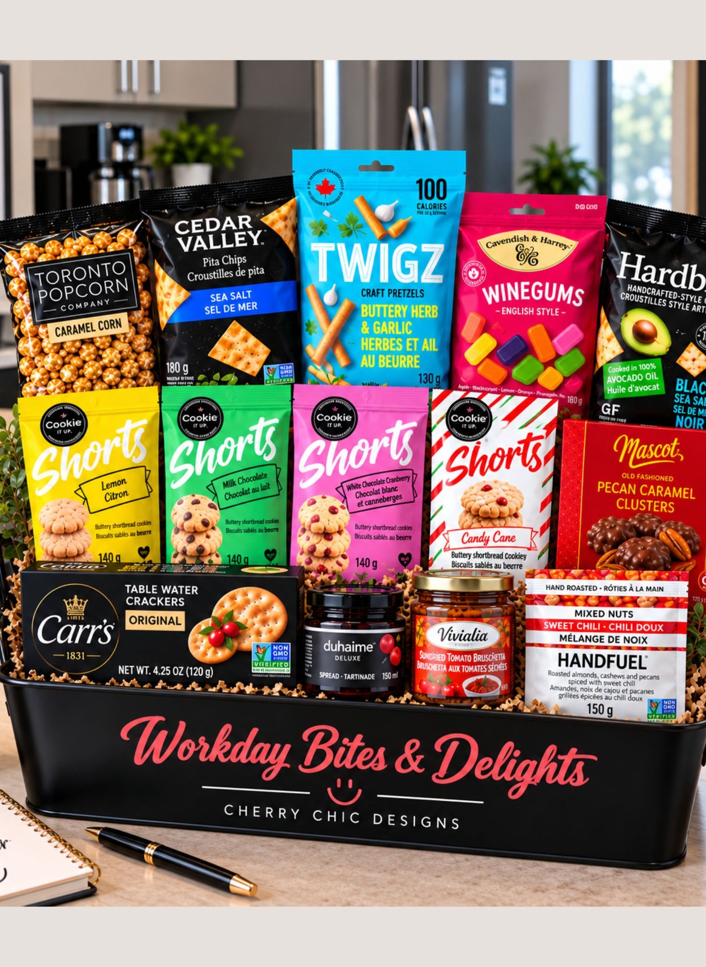 Workday Bites & Delights Office Party Gift Basket