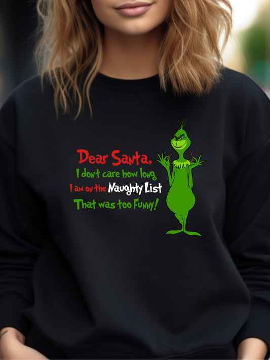 The Grinch Naughty List 2 - Crewneck Relaxed Fit Sweatshirt