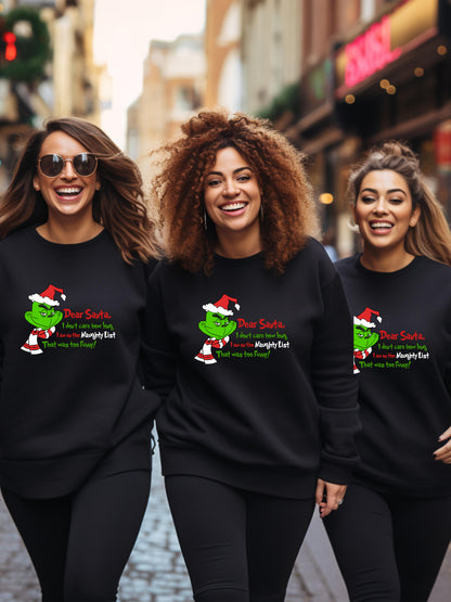 Grinch Naughty List 1 - Crewneck Relaxed Fit Sweatshirt
