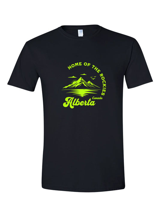 Rocky Mountain Alberta - Unisex Short Sleeve T-shirt - Black