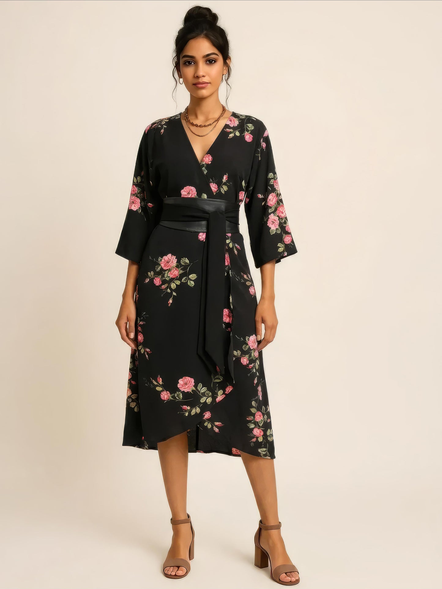 Midnight Rose Kimono