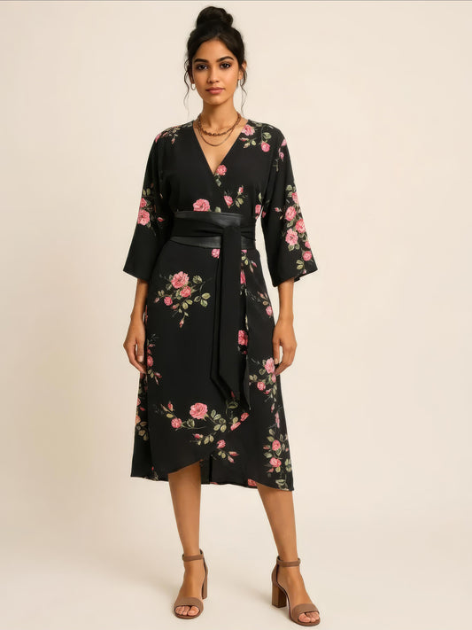 Midnight Rose Kimono