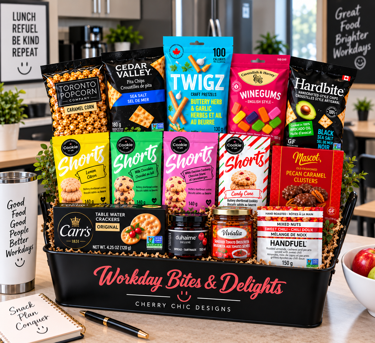 Workday Bites & Delights Office Party Gift Basket