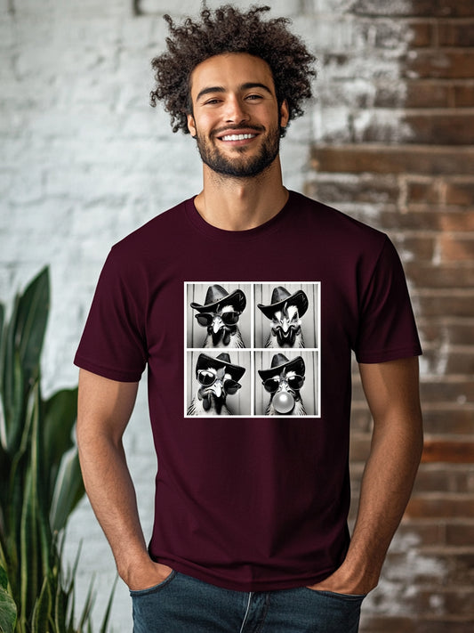 Western Chicken Photobooth - Unisex Western T-shirt