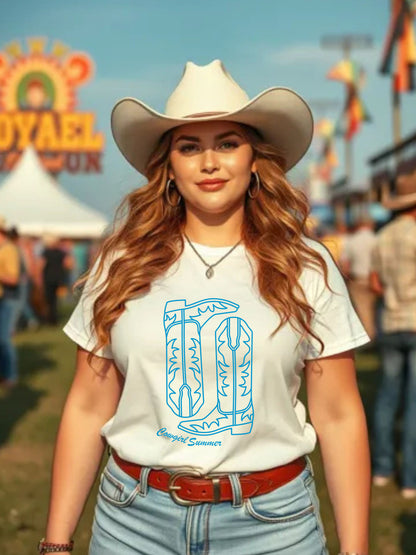 Cowgirl Boots Western  - Unisex Western T-shirt