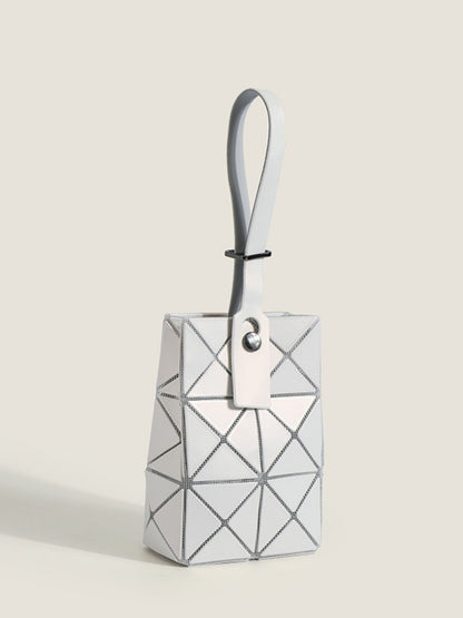Geometric Panel Foldable Handbag