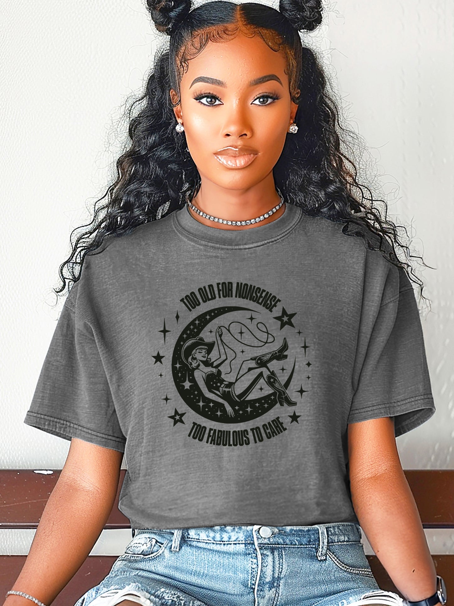 Too fabulous to care Sarcastic Funny Unisex Relaxed Fit T-shirt