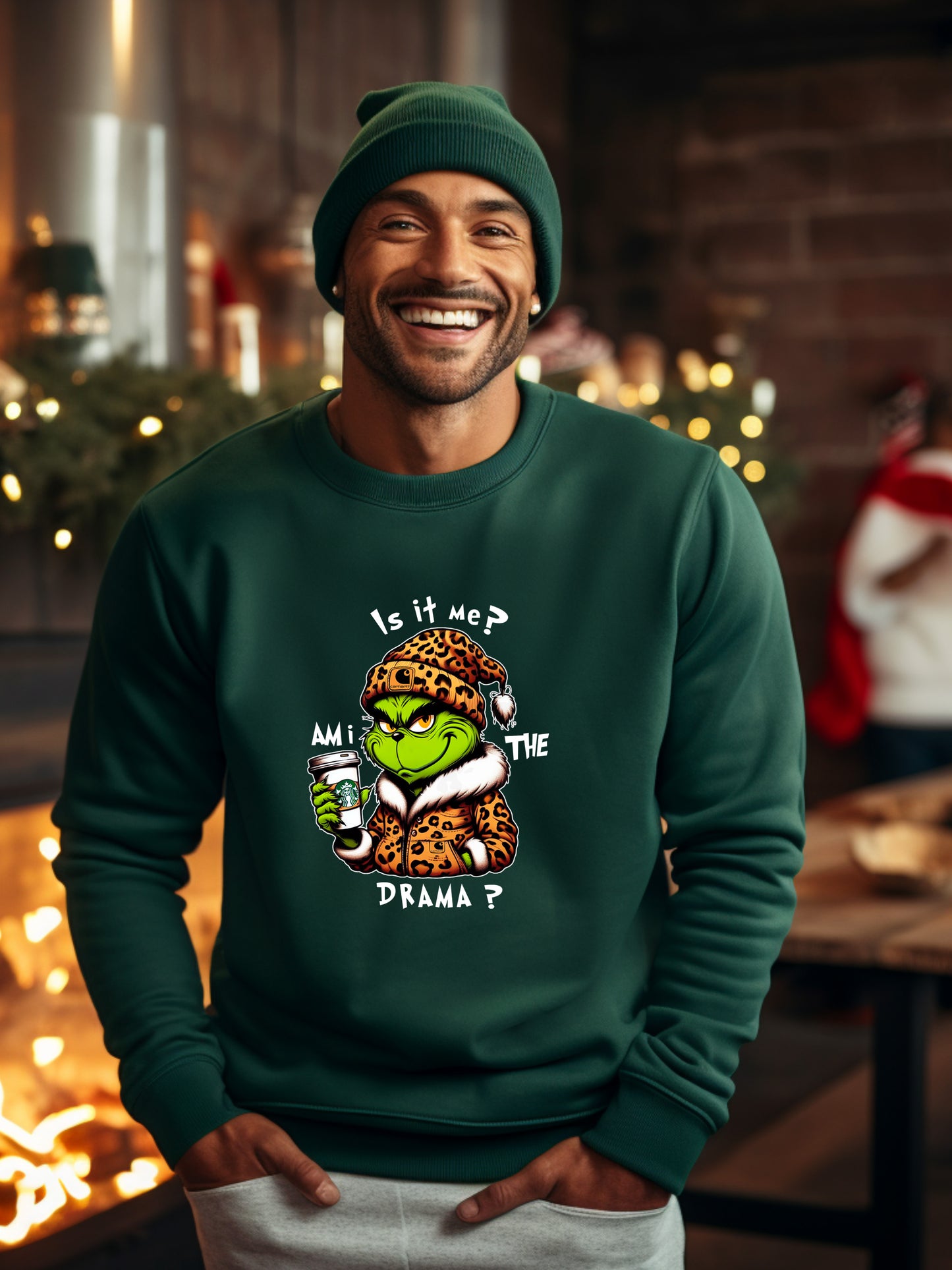 The Grinch Drama - Crewneck Relaxed Fit Sweatshirt