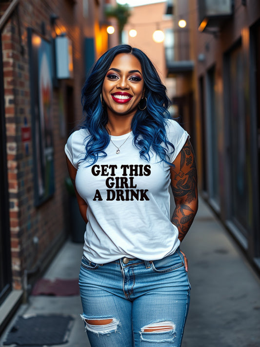 Get this girl a drink - Scarstic Unisex T-shirt