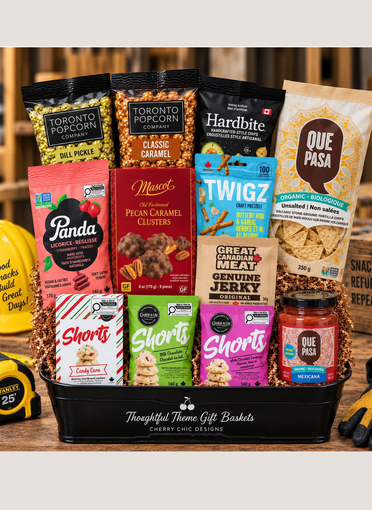 Jobsite Snack Haul Office Party Gift Basket