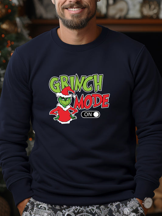 The Grinch Mode - Crewneck Relaxed Fit Sweatshirt