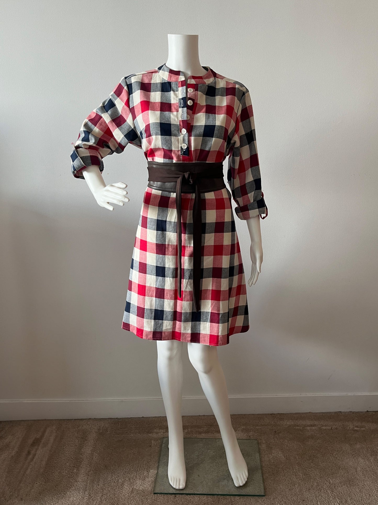 Plaid Pizzazz Shirt Dress