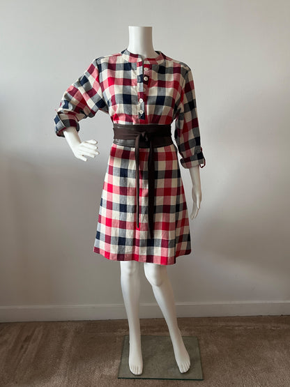 Plaid Pizzazz Shirt Dress